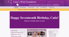 Desktop Screenshot of catieswish.org