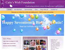 Tablet Screenshot of catieswish.org